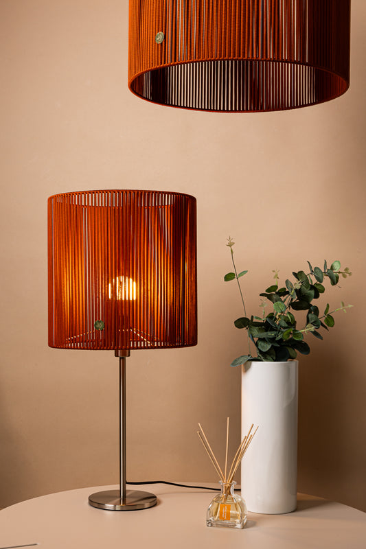 LUM02 — Paralume cilindrico 30 cm - terracotta