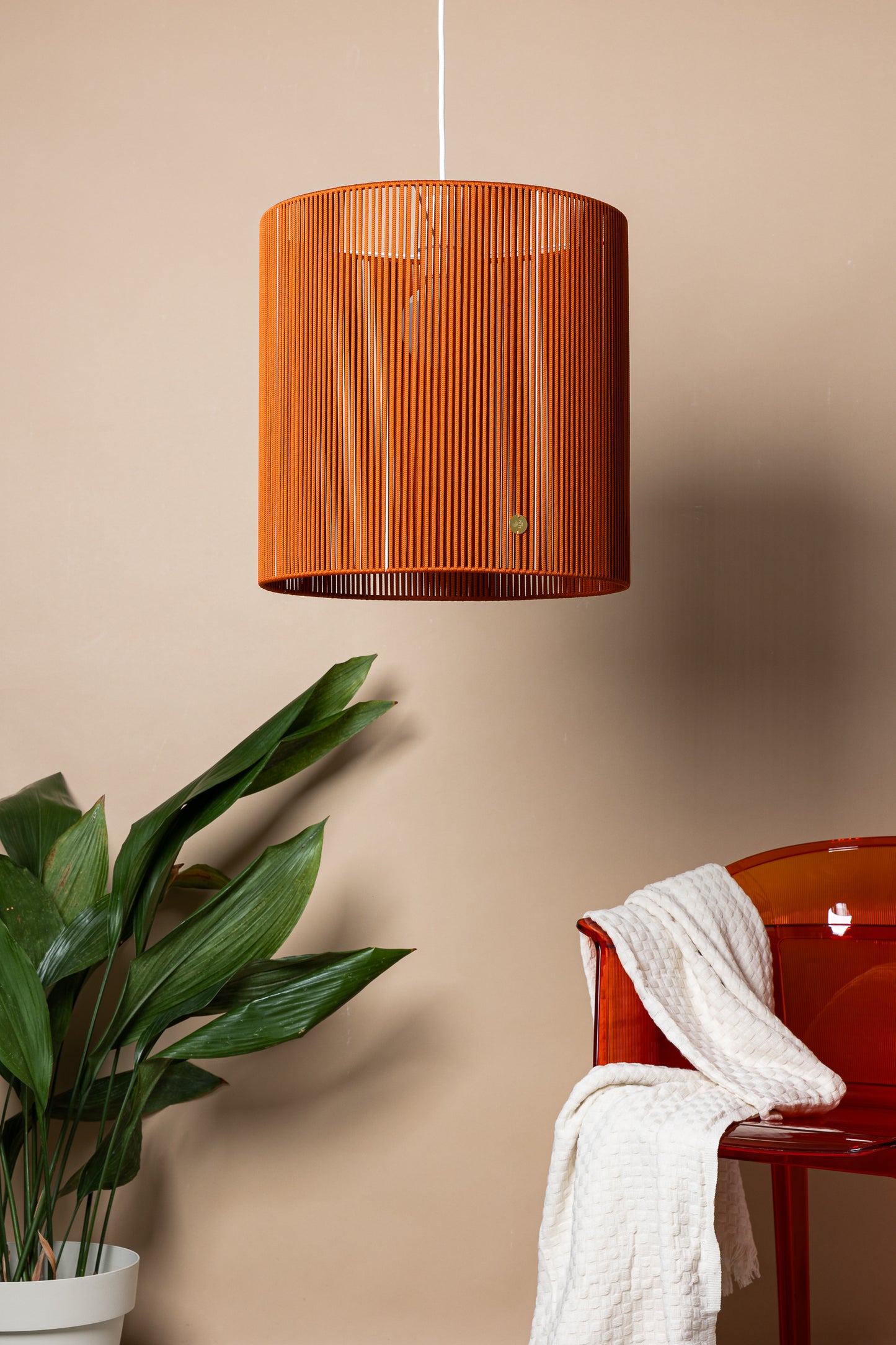 LUM01 — Paralume cilindrico 40 cm - terracotta