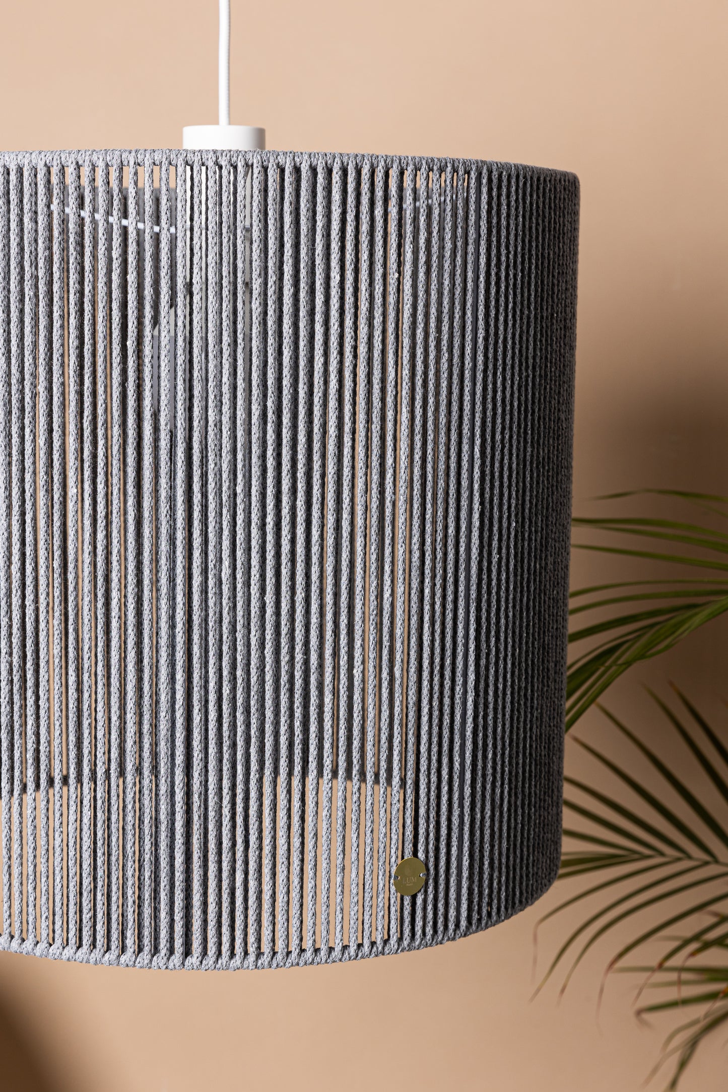 LUM01 — Paralume cilindrico 40 cm - grigio scuro
