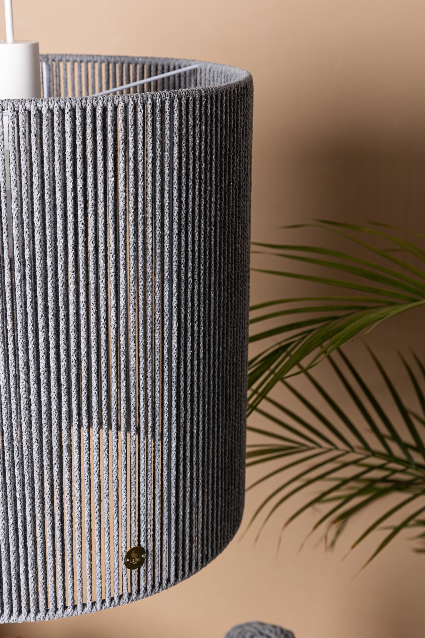 LUM01 — Paralume cilindrico 40 cm - grigio scuro