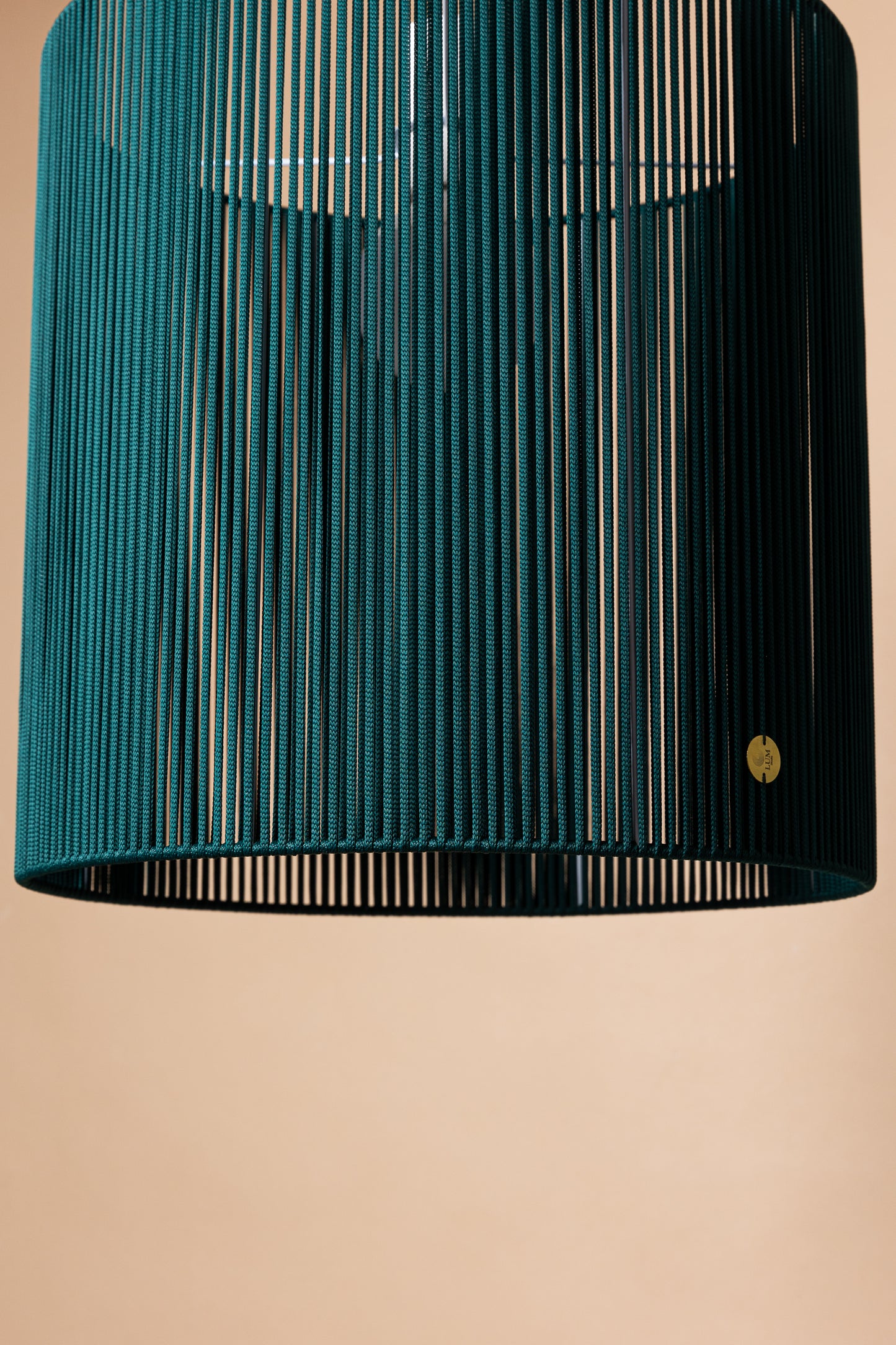 LUM01 — Paralume cilindrico 40 cm - verde scuro