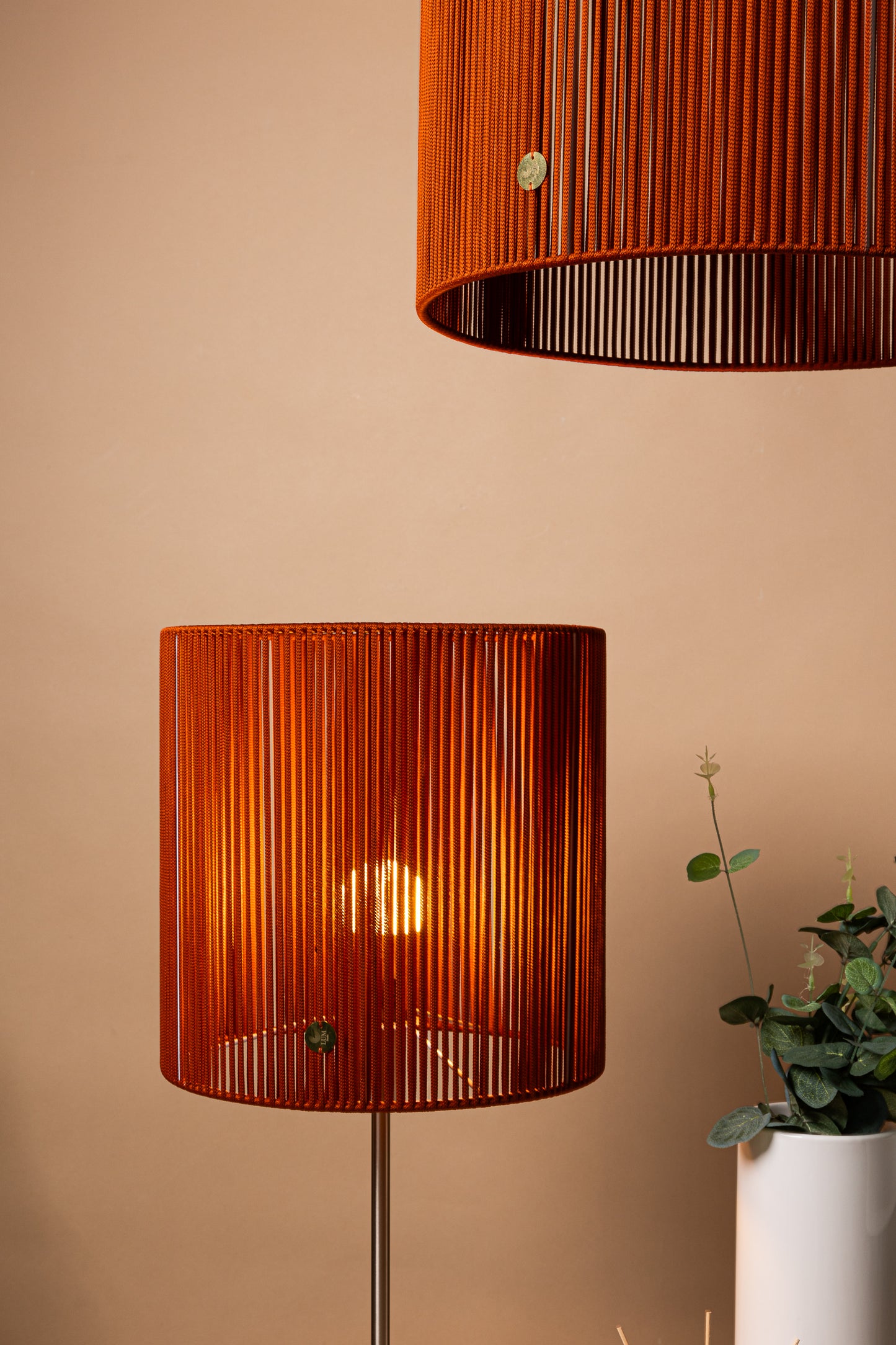 LUM02 — Paralume cilindrico 30 cm - terracotta