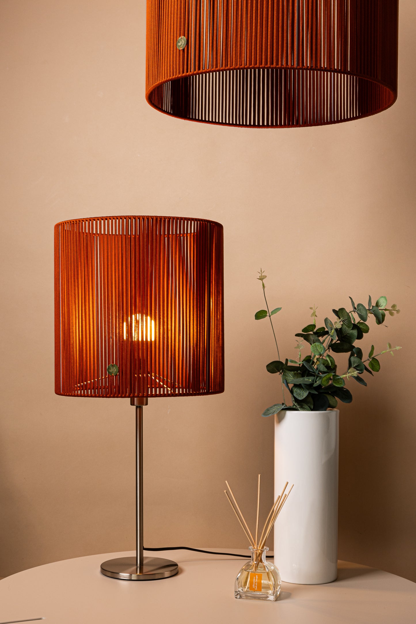 LUM02 — Paralume cilindrico 30 cm - terracotta