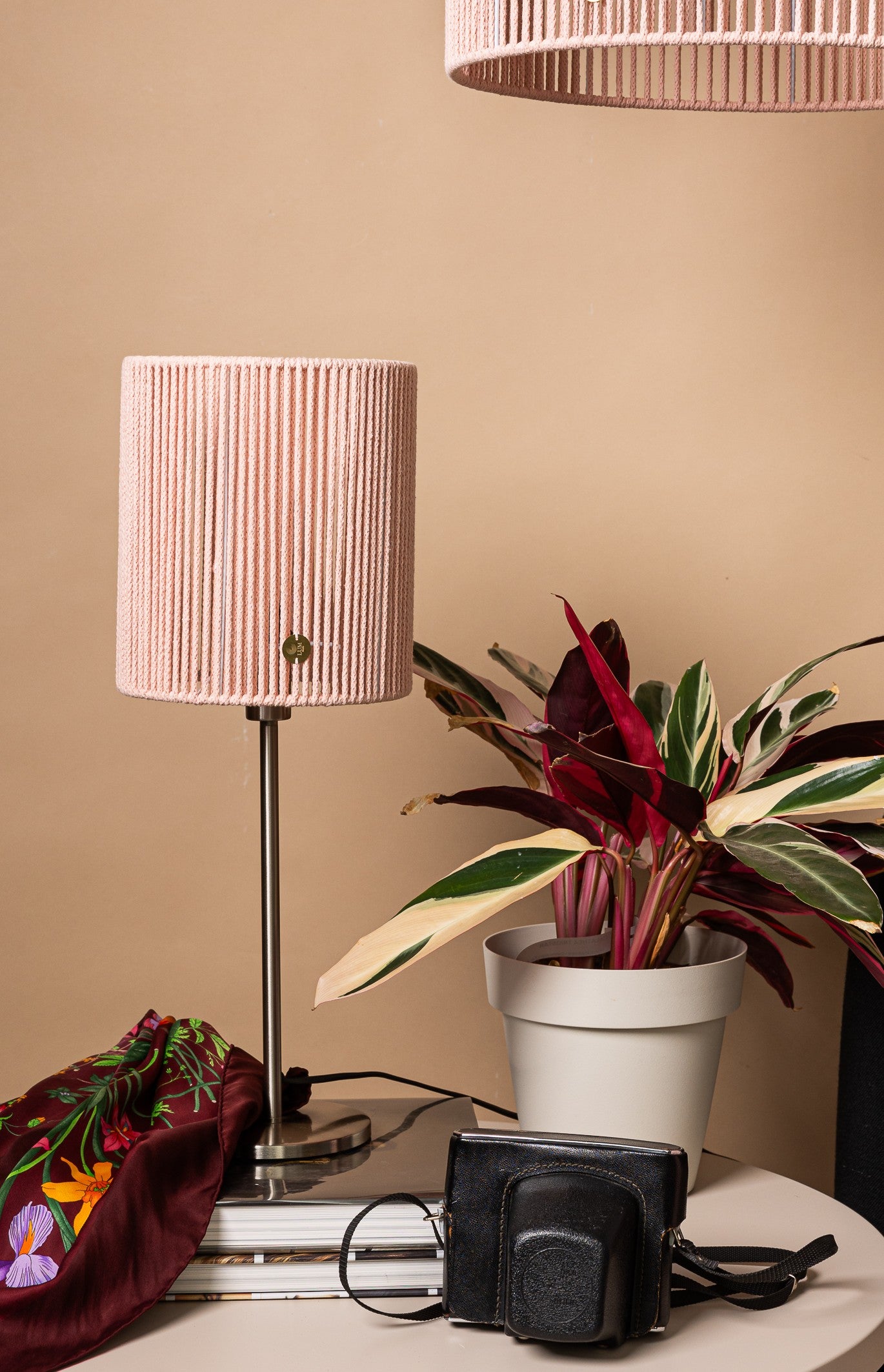 LUM06 — Paralume cilindrico 20 cm - rosa