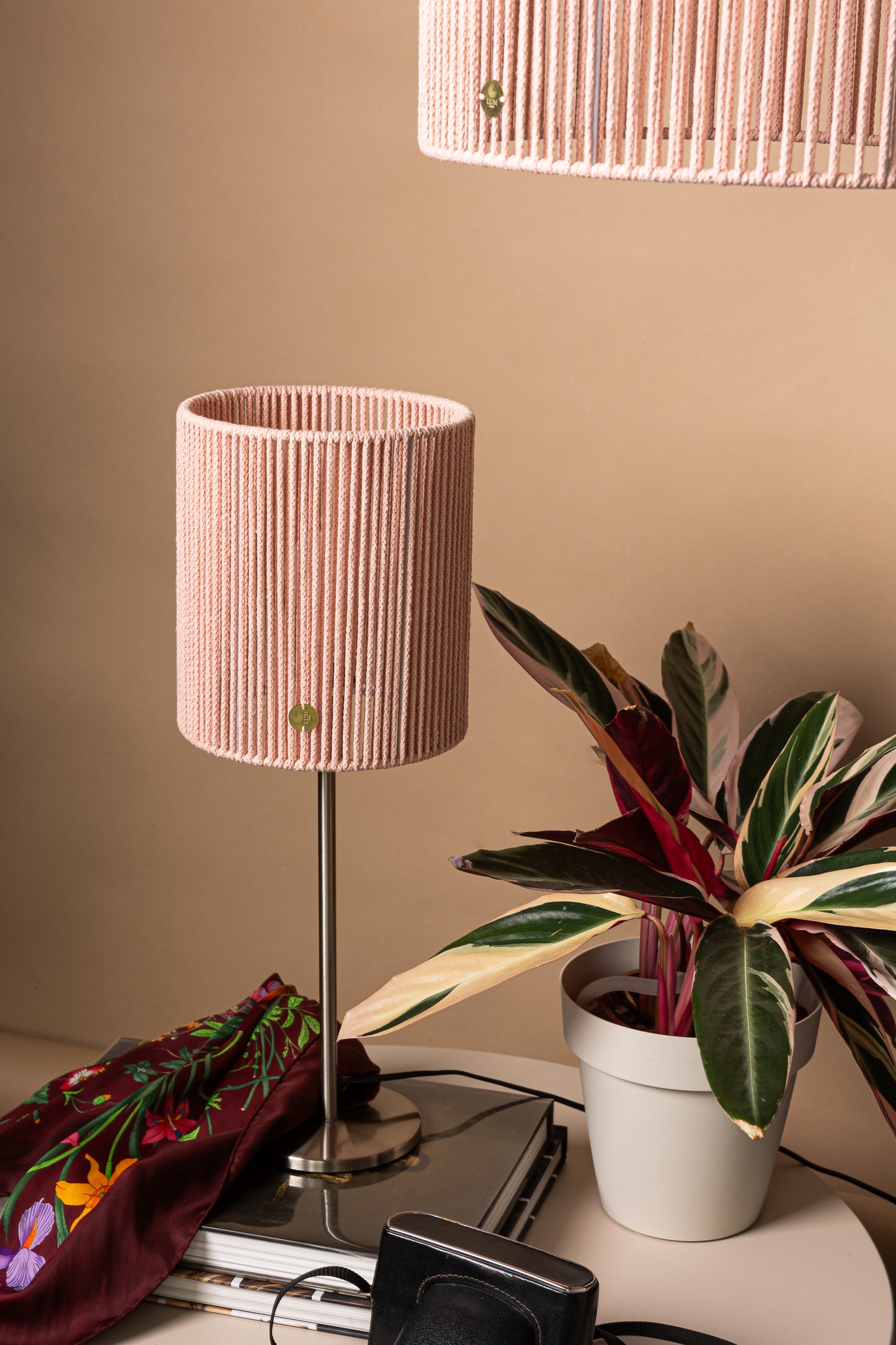LUM06 — Paralume cilindrico 20 cm - rosa