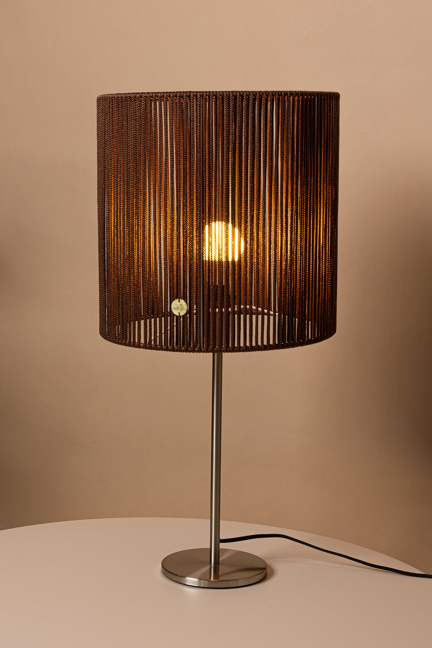 LUM02 — Paralume cilindrico 30 cm - caffè