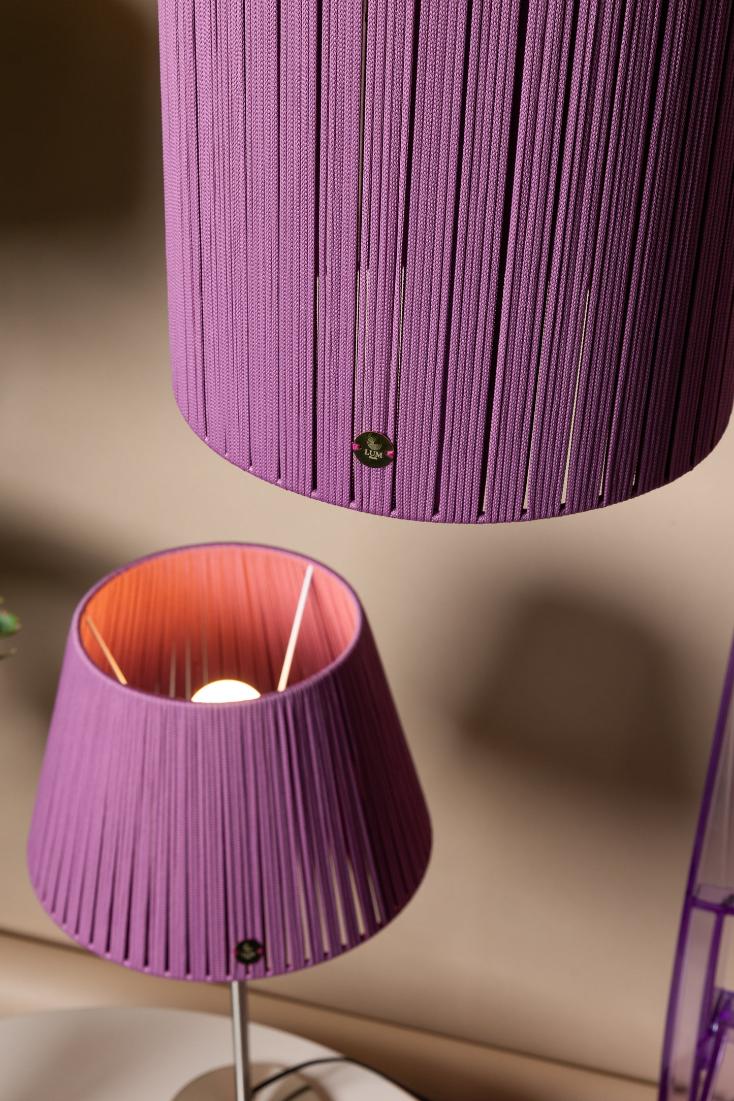 LUM05 — Paralume conico 30 cm - malva