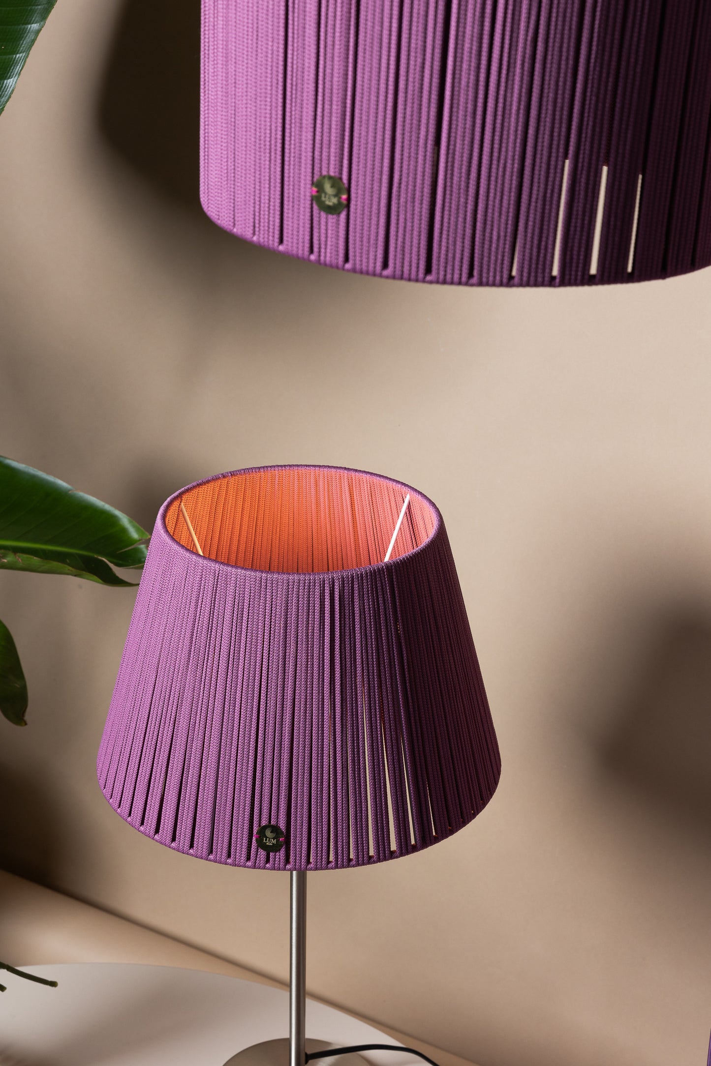 LUM05 — Paralume conico 30 cm - malva