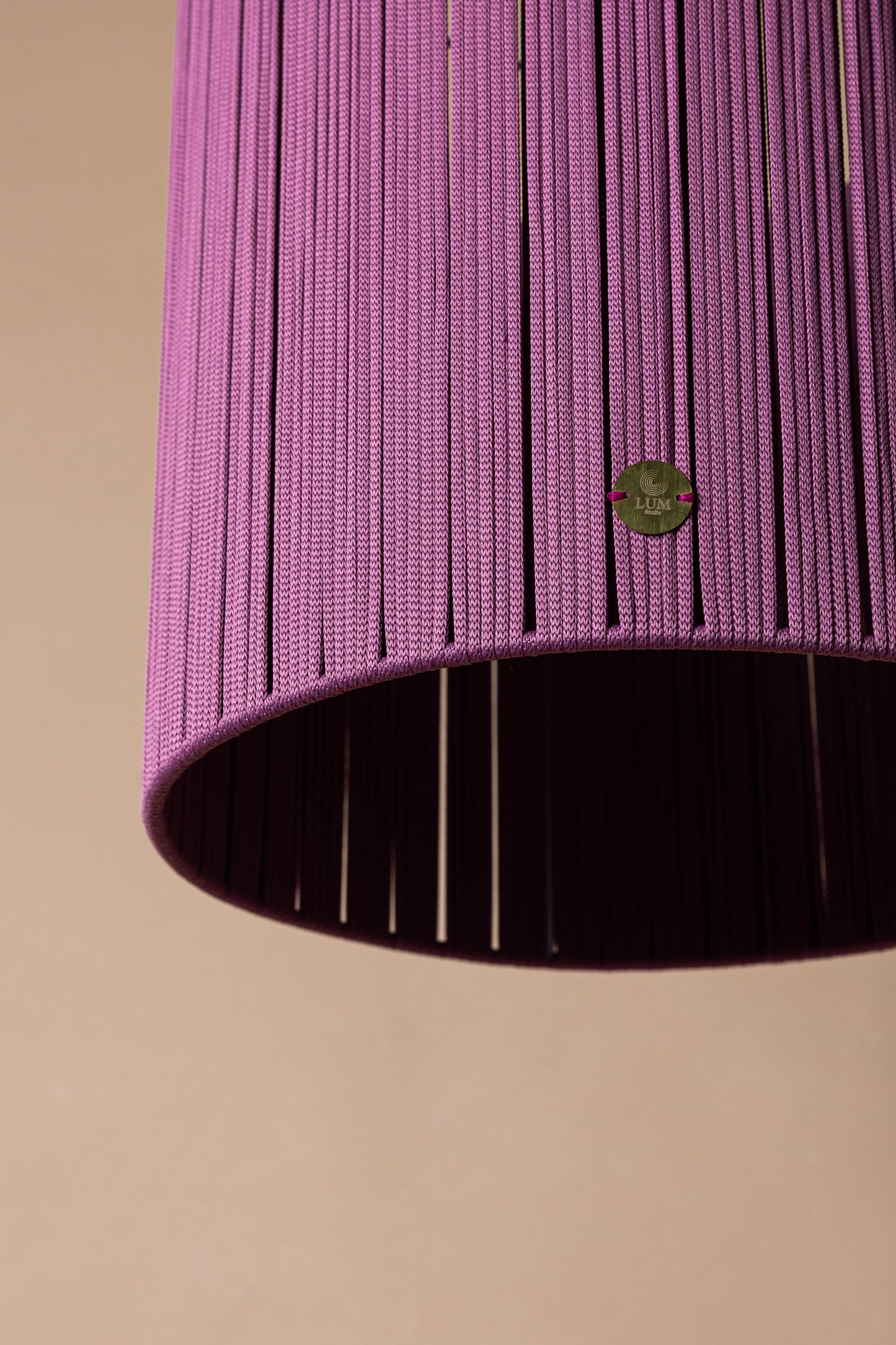 LUM02 — Paralume cilindrico 30 cm - malva