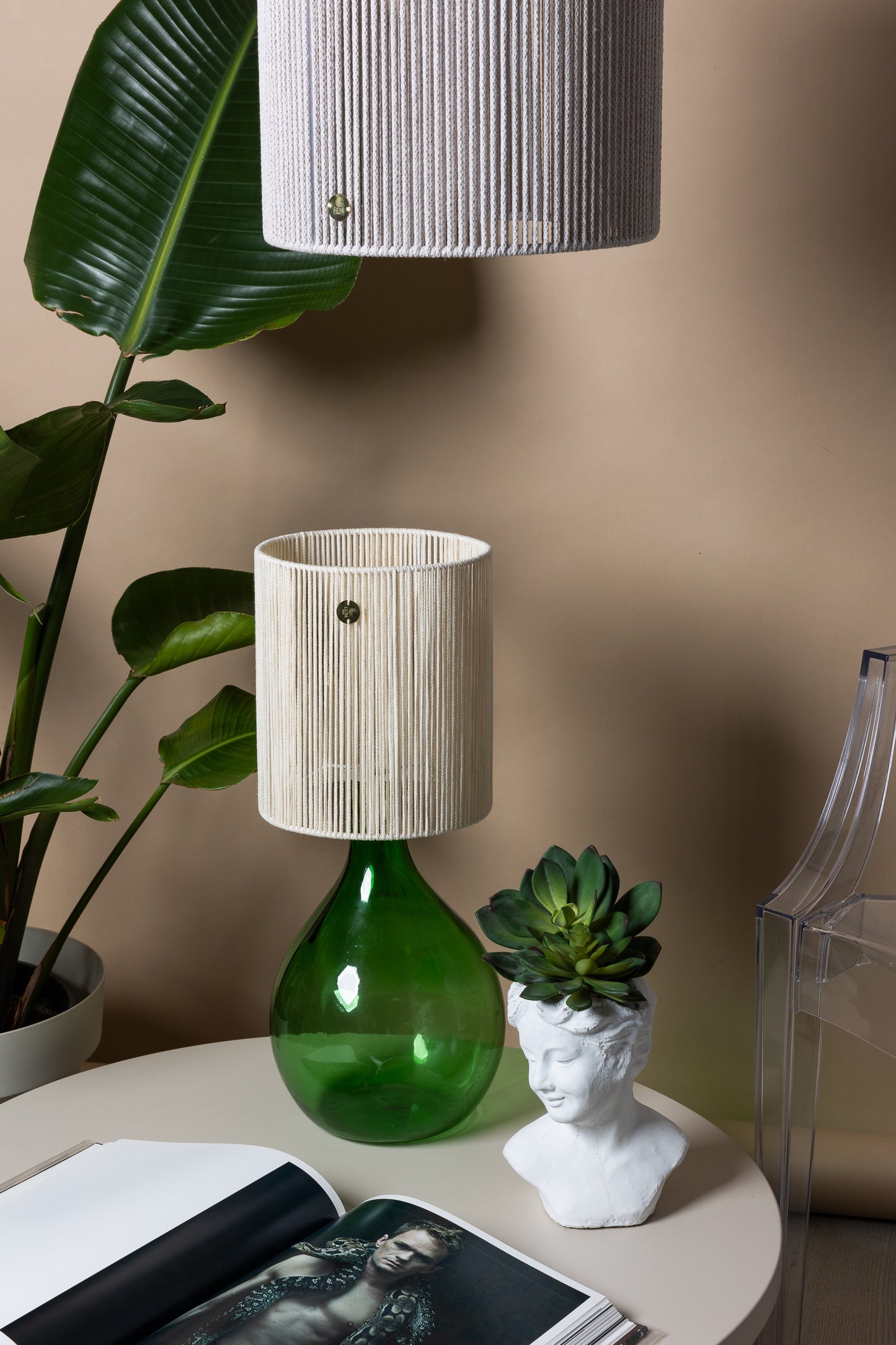 LUM06 — Paralume cilindrico 20 cm - beige