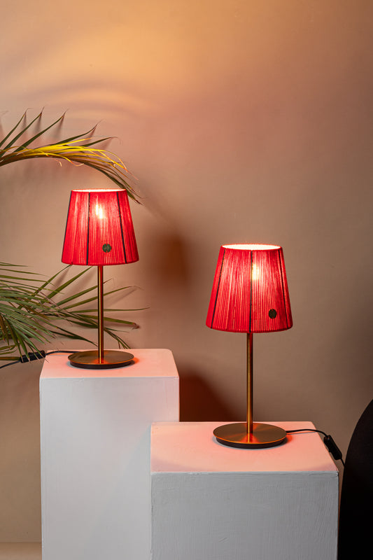 LUM07 — Paralume conico 17 cm - rosso