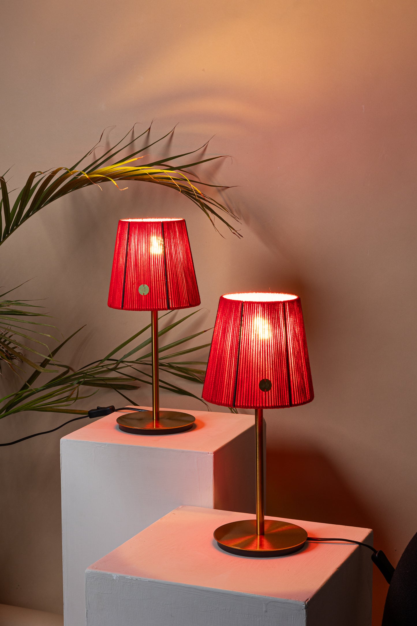 LUM07 — Paralume conico 17 cm - rosso