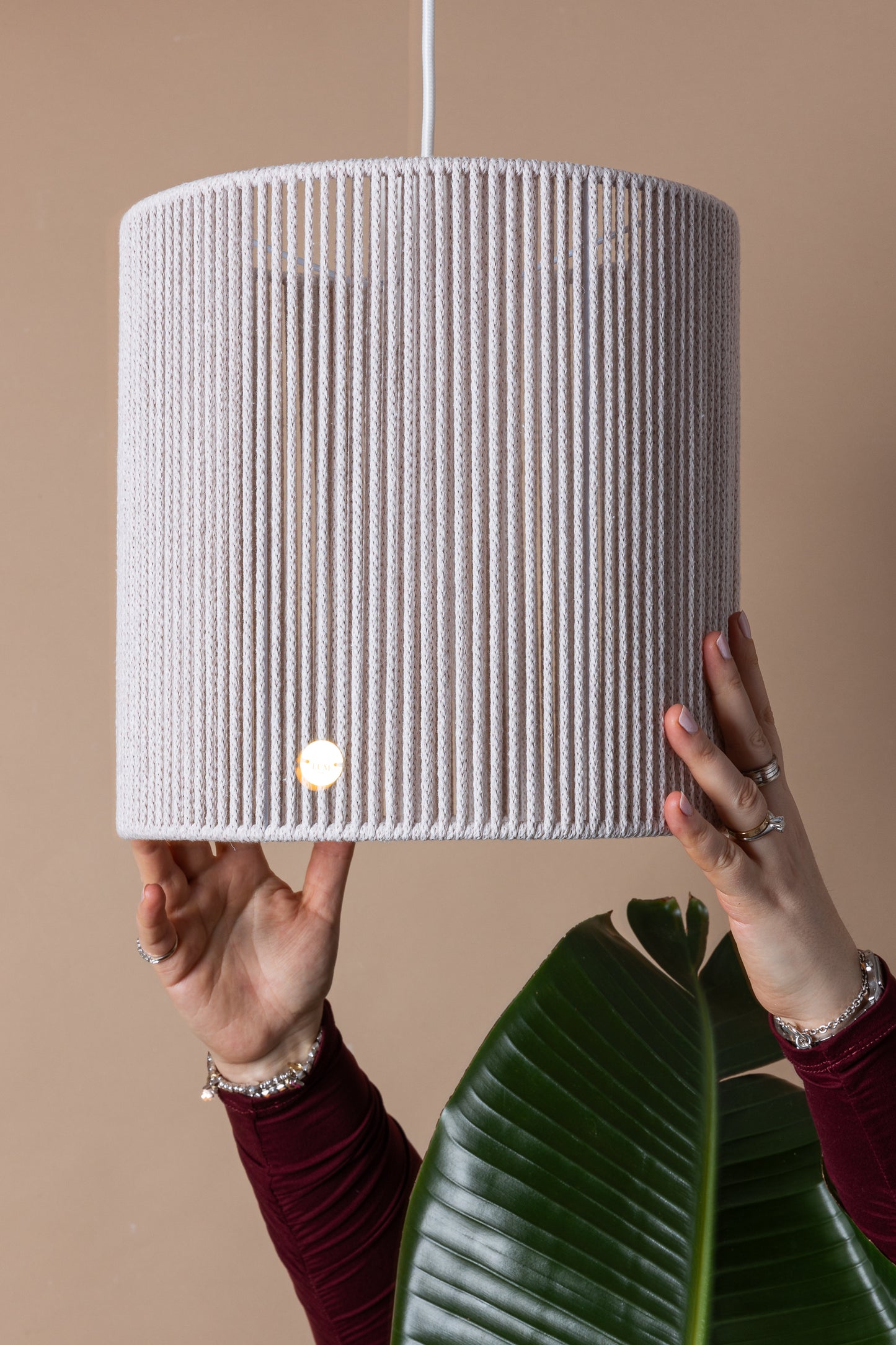 LUM02 — Paralume cilindrico 30 cm - avena