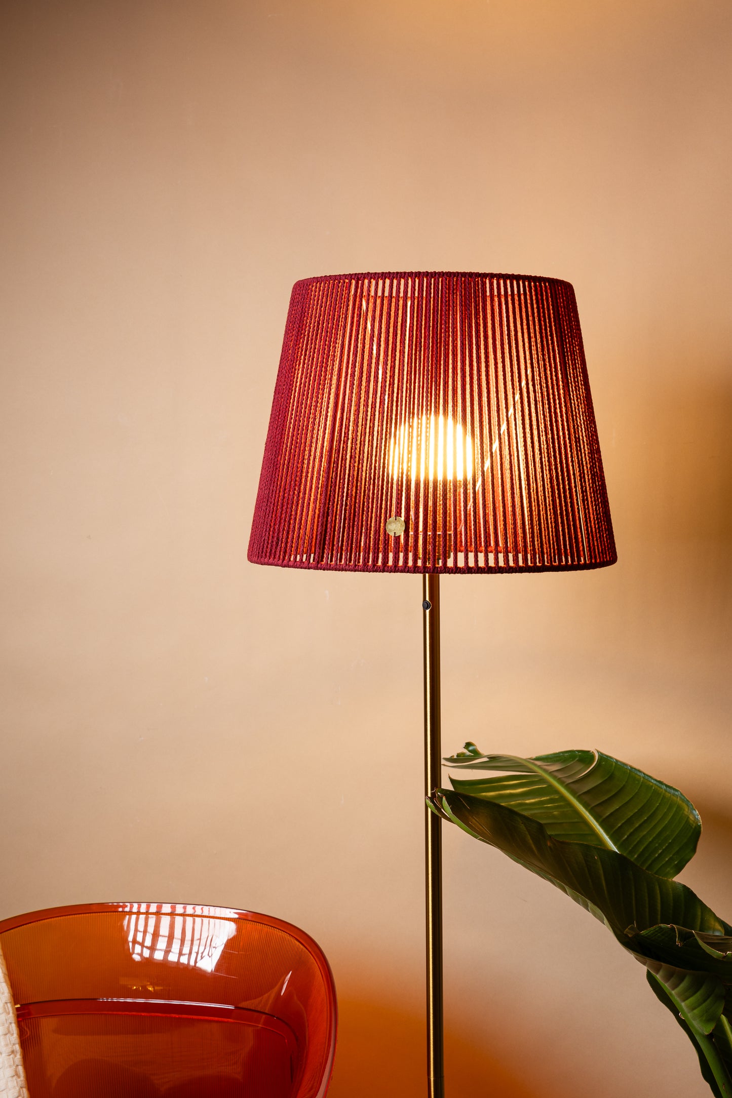 LUM03 — Paralume conico 40 cm - burgundy