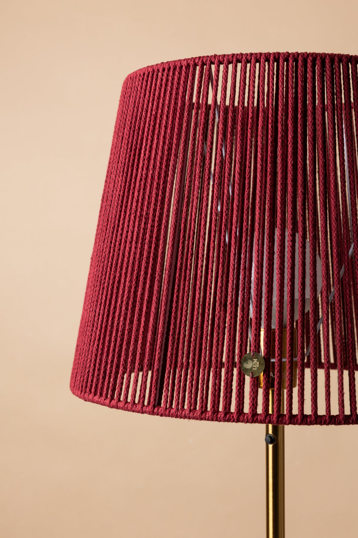 LUM03 — Paralume conico 40 cm - burgundy